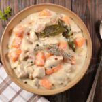 blanquette de saumon faible en fodmap et sans lactose
