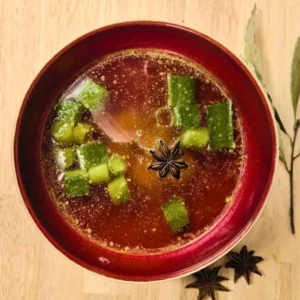 image d'un bouillon de légume faible en FODMAP